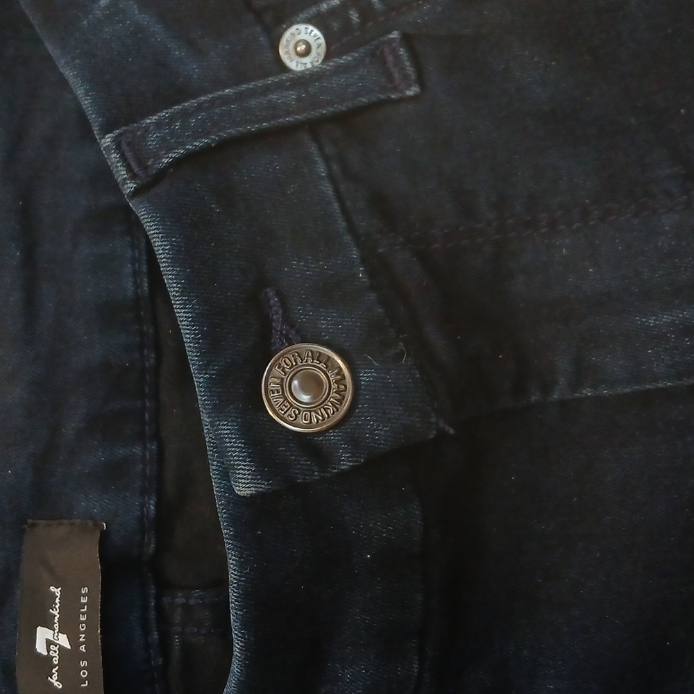 Dark Blue Denim Jeans - Picture 3 of 6